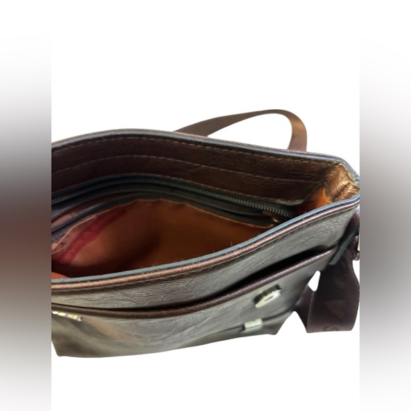 Bag LEVIS A CAMP brown sac à bandoulière cuir - Picture 4 of 7